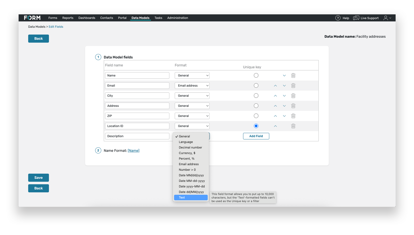 New ‘Text’ Format for Contact Managers and Data Models
