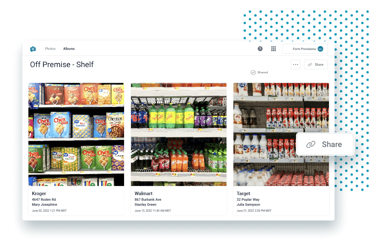 Track execution everywhere with photo reporting.